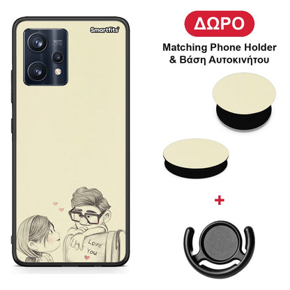Carl And Ellie - Realme 9 / 9 Pro+ 5G θήκη + Δώρο Phone Holder & Βάση Αυτοκινήτου