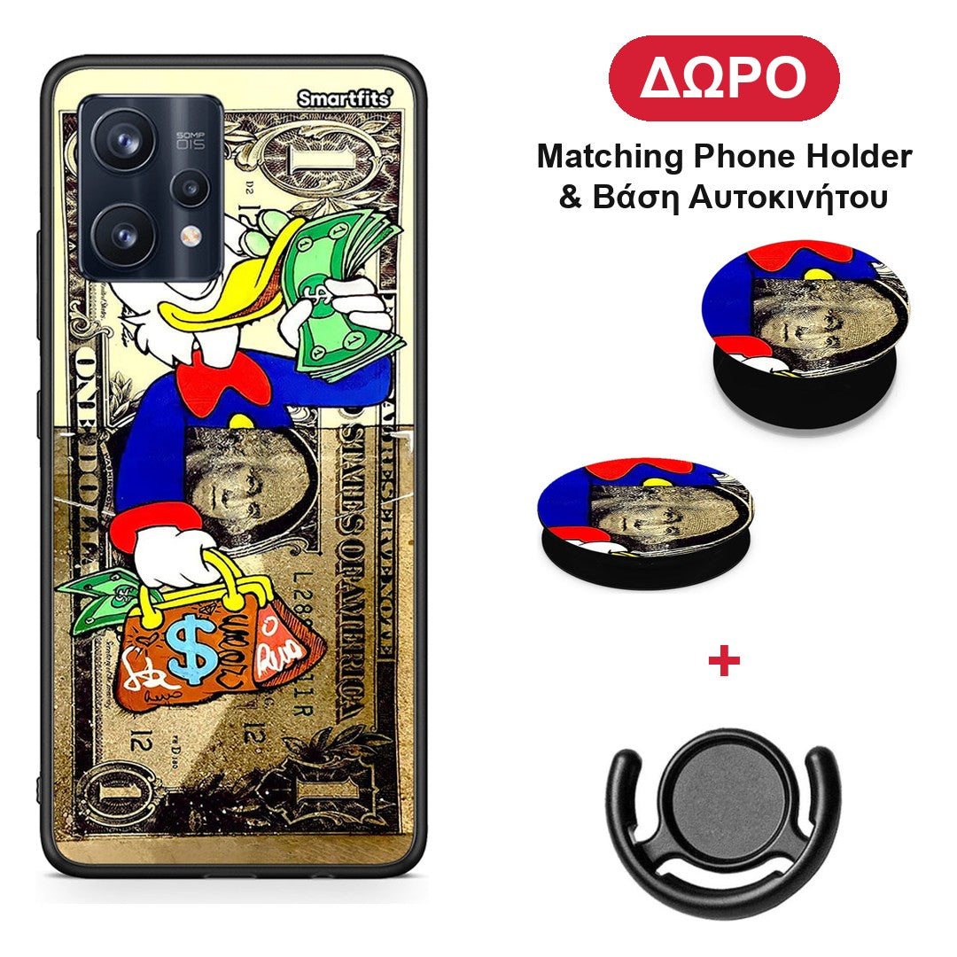 Duck Money - Realme 9 / 9 Pro+ 5G θήκη + Δώρο Phone Holder & Βάση Αυτοκινήτου