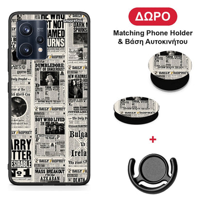 Harry Paper - Realme 9 / 9 Pro+ 5G θήκη + Δώρο Phone Holder & Βάση Αυτοκινήτου
