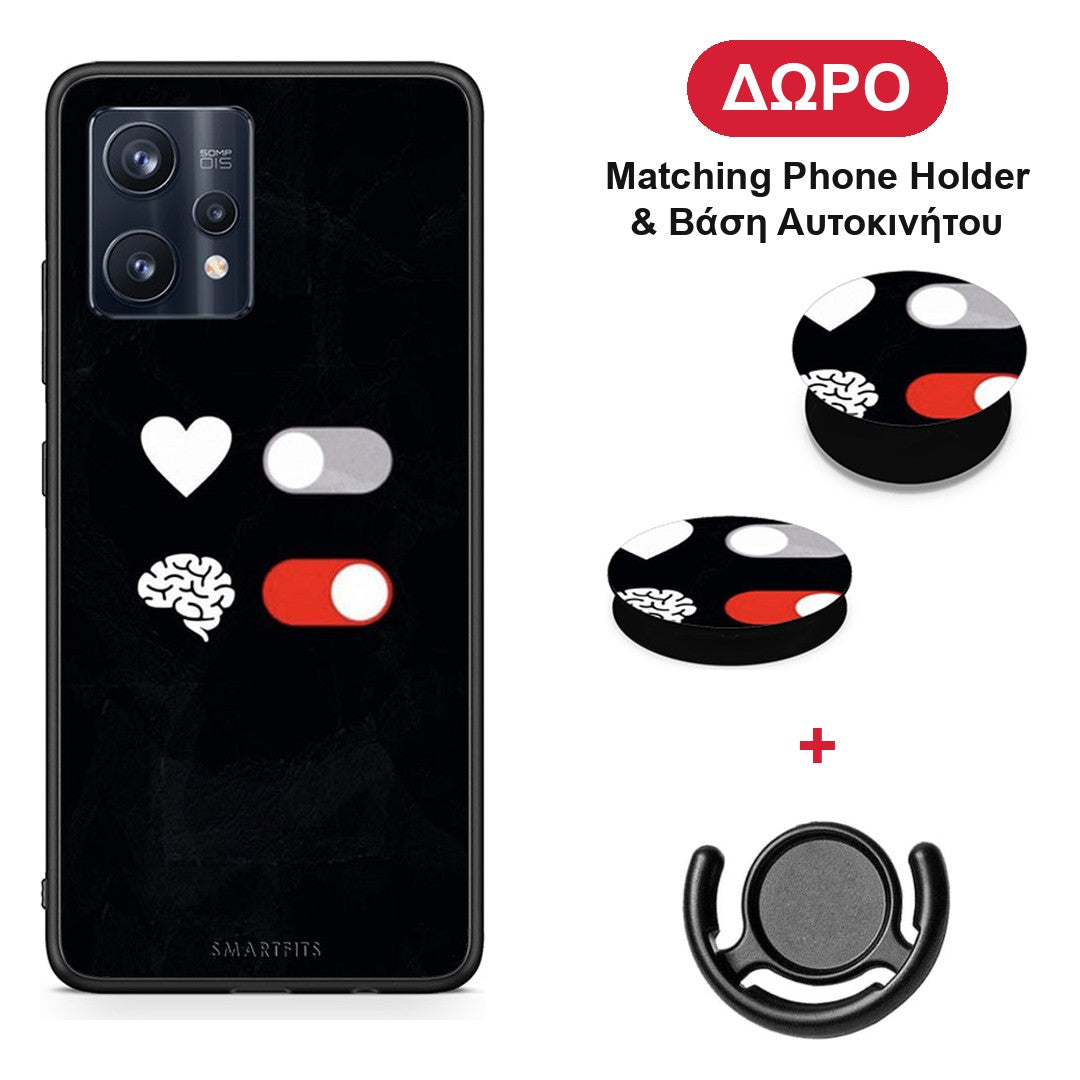 Heart Vs Brain - Realme 9 / 9 Pro+ 5G θήκη + Δώρο Phone Holder & Βάση Αυτοκινήτου