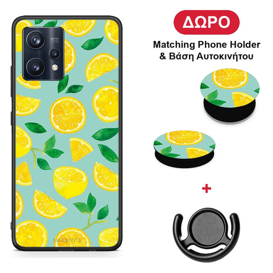 Lemons - Realme 9 / 9 Pro+ 5G θήκη + Δώρο Phone Holder & Βάση Αυτοκινήτου