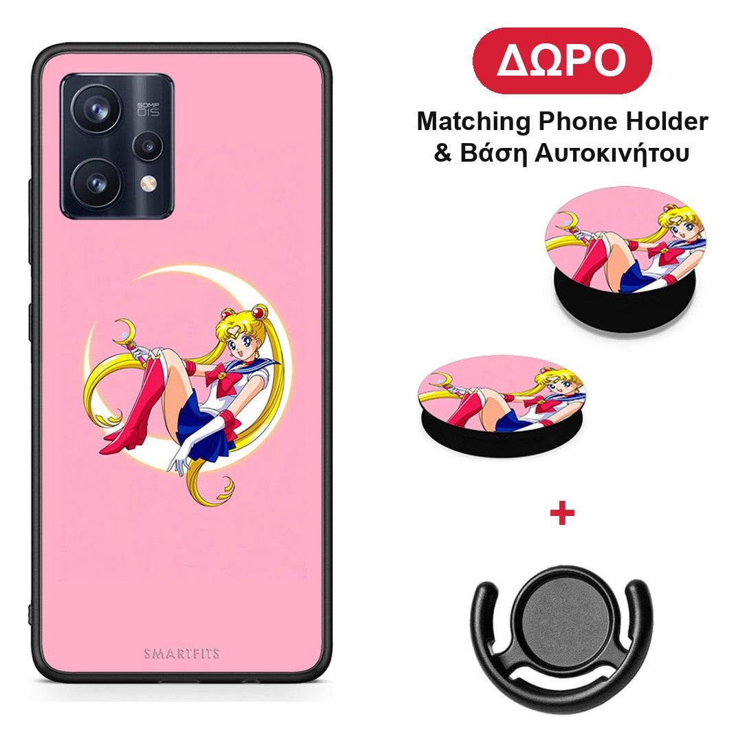 Moon Girl - Realme 9 / 9 Pro+ 5G θήκη + Δώρο Phone Holder & Βάση Αυτοκινήτου