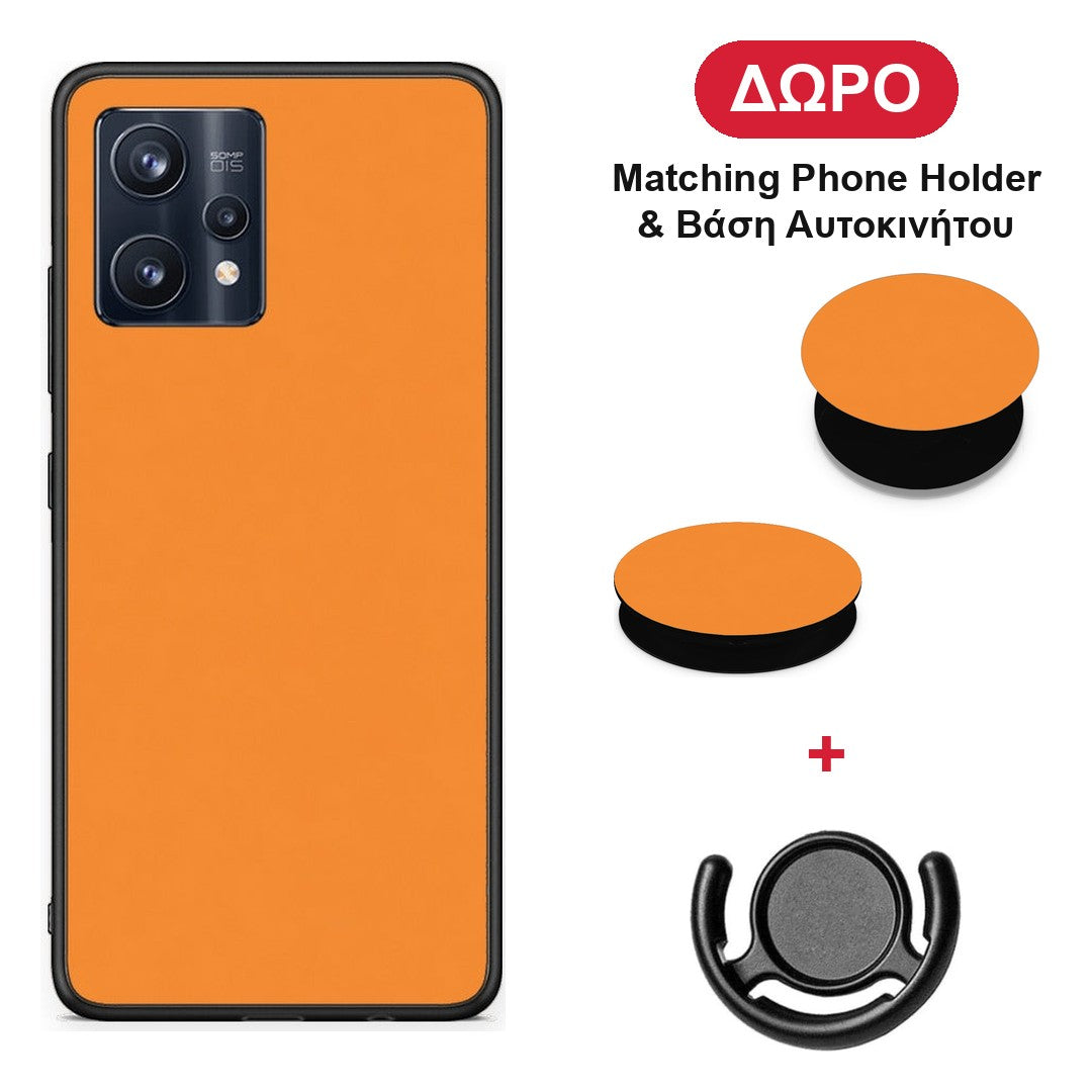 Tangerine Orange - Realme 9 / 9 Pro+ 5G θήκη + Δώρο Phone Holder & Βάση Αυτοκινήτου