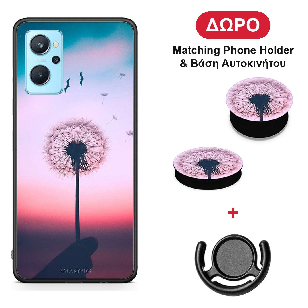 Boho Wish - Realme 9i θήκη + Δώρο Phone Holder & Βάση Αυτοκινήτου