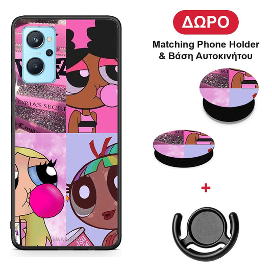 Bubble Girls - Realme 9i θήκη + Δώρο Phone Holder & Βάση Αυτοκινήτου