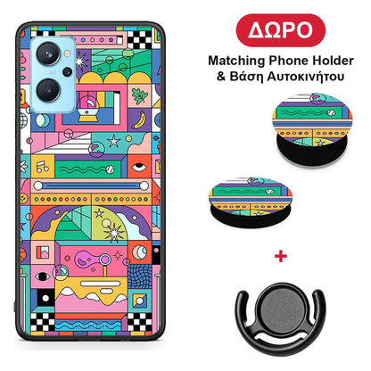 Bubbles Soap - Realme 9i θήκη + Δώρο Phone Holder & Βάση Αυτοκινήτου