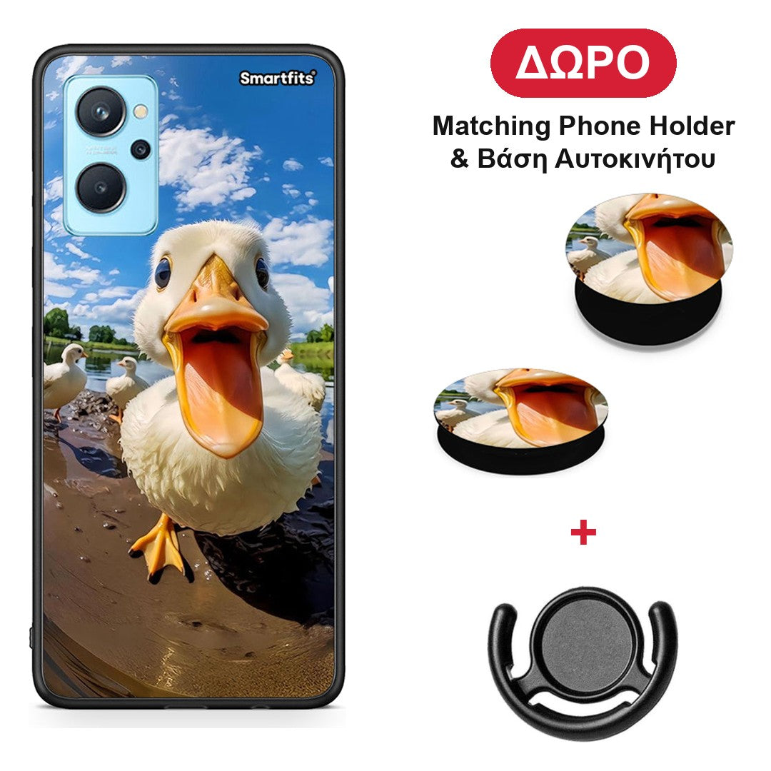 Duck Face - Realme 9i θήκη + Δώρο Phone Holder & Βάση Αυτοκινήτου