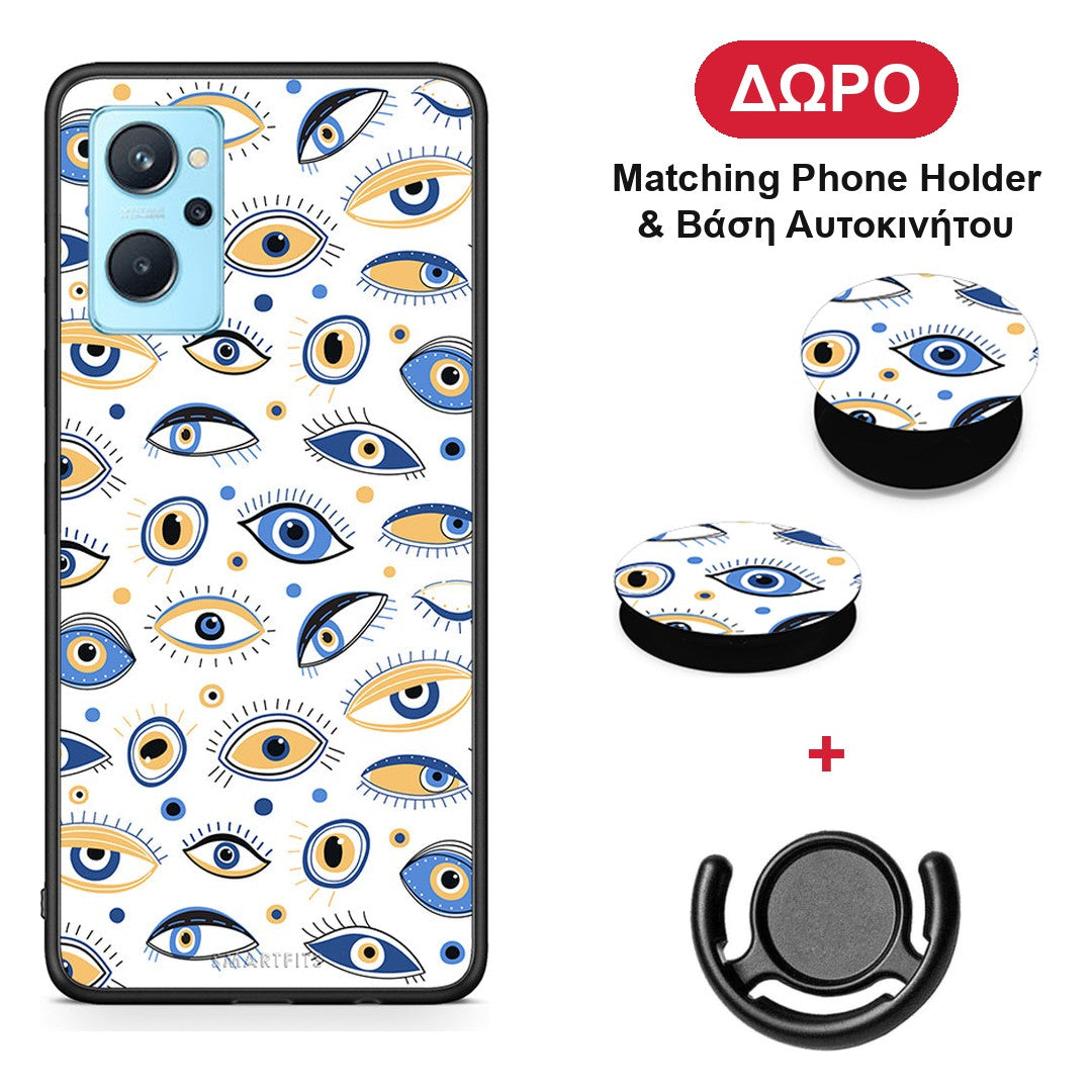 Ftou Ftou - Realme 9i θήκη + Δώρο Phone Holder & Βάση Αυτοκινήτου