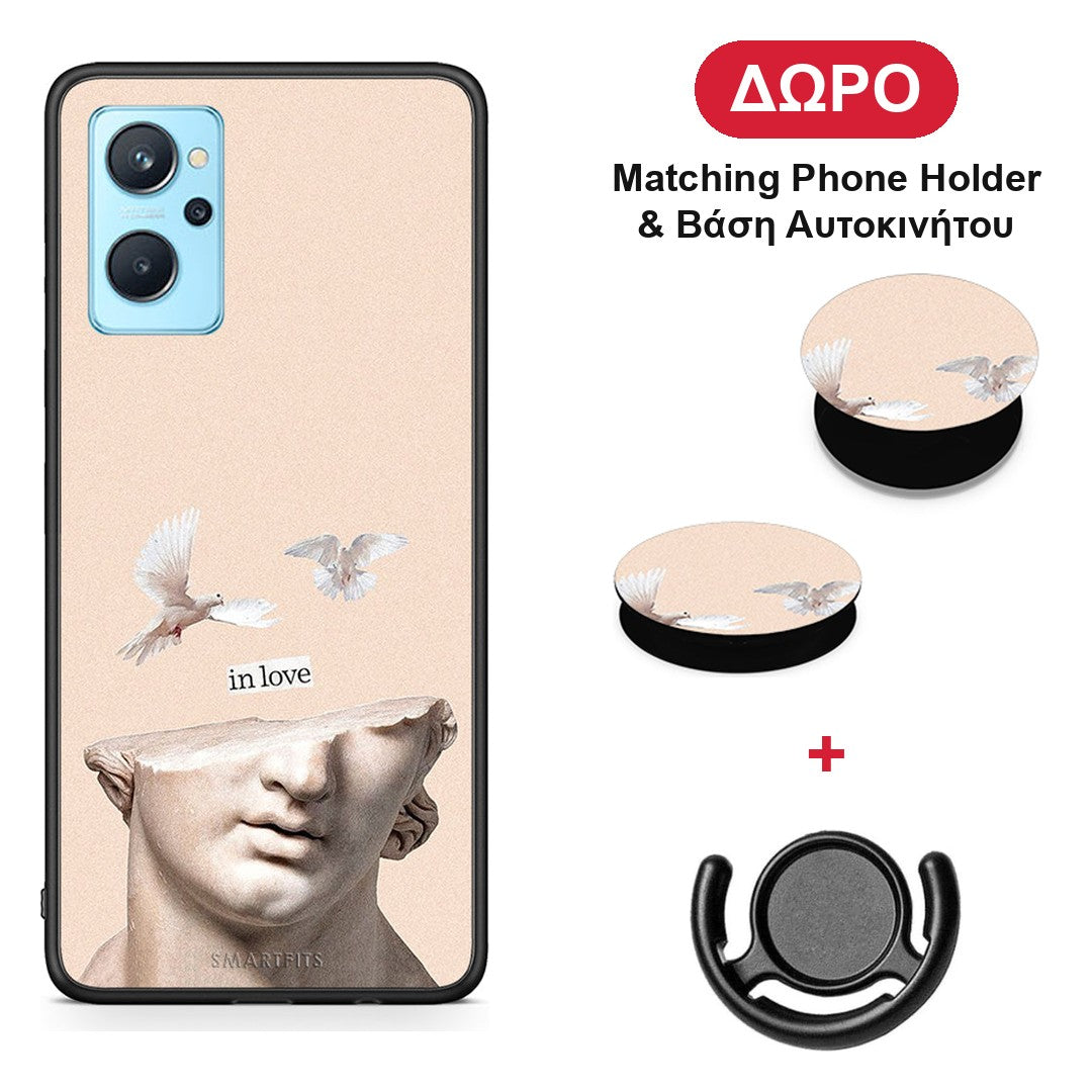 In Love - Realme 9i θήκη + Δώρο Phone Holder & Βάση Αυτοκινήτου