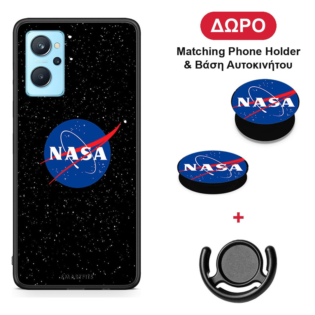 PopArt NASA - Realme 9i θήκη + Δώρο Phone Holder & Βάση Αυτοκινήτου