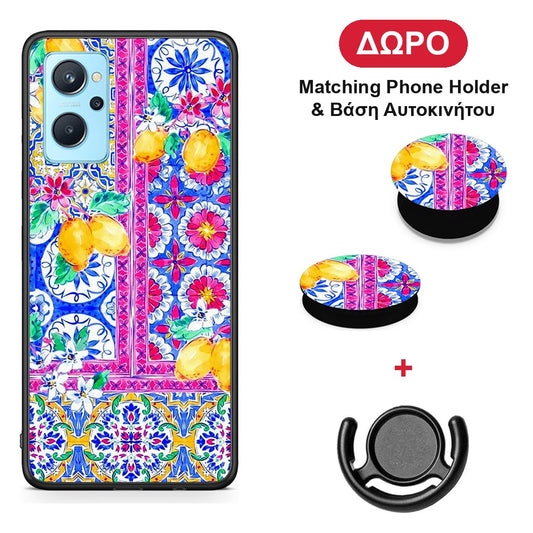 Retro Spring - Realme 9i θήκη + Δώρο Phone Holder & Βάση Αυτοκινήτου