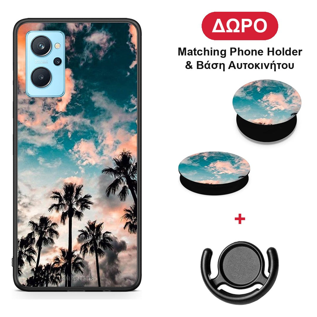 Summer Sky - Realme 9i θήκη + Δώρο Phone Holder & Βάση Αυτοκινήτου