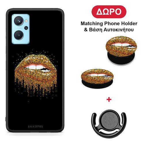 Valentine Golden - Realme 9i θήκη + Δώρο Phone Holder & Βάση Αυτοκινήτου