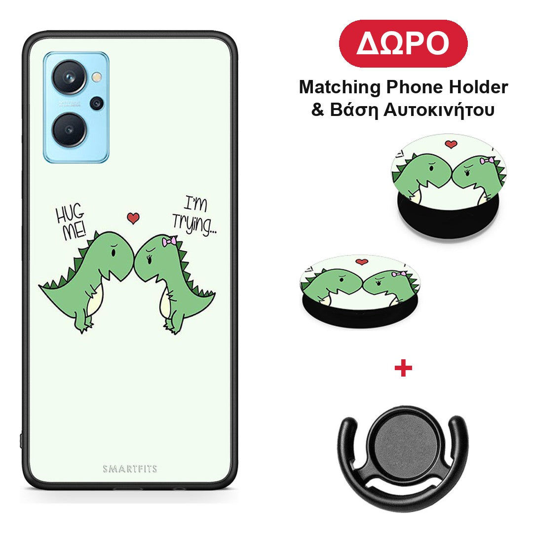 Valentine Rex - Realme 9i θήκη + Δώρο Phone Holder & Βάση Αυτοκινήτου