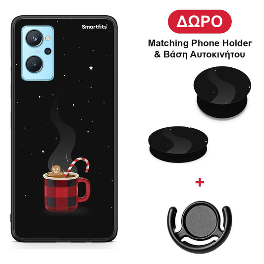 Xmas Bathing - Realme 9i θήκη + Δώρο Phone Holder & Βάση Αυτοκινήτου