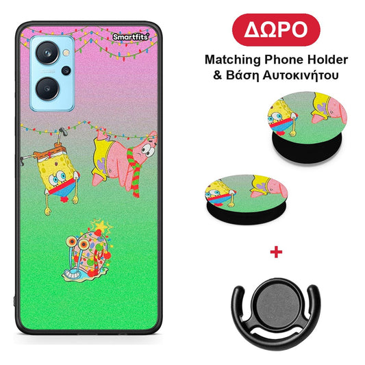 Xmas Lights - Realme 9i θήκη + Δώρο Phone Holder & Βάση Αυτοκινήτου