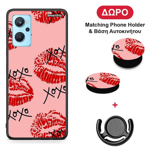 XOXO Lips - Realme 9i θήκη + Δώρο Phone Holder & Βάση Αυτοκινήτου