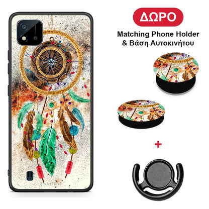 Boho DreamCatcher - Realme C11 2021 / C20 θήκη + Δώρο Phone Holder & Βάση Αυτοκινήτου