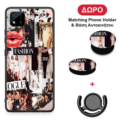 Collage Fashion - Realme C11 2021 / C20 θήκη + Δώρο Phone Holder & Βάση Αυτοκινήτου