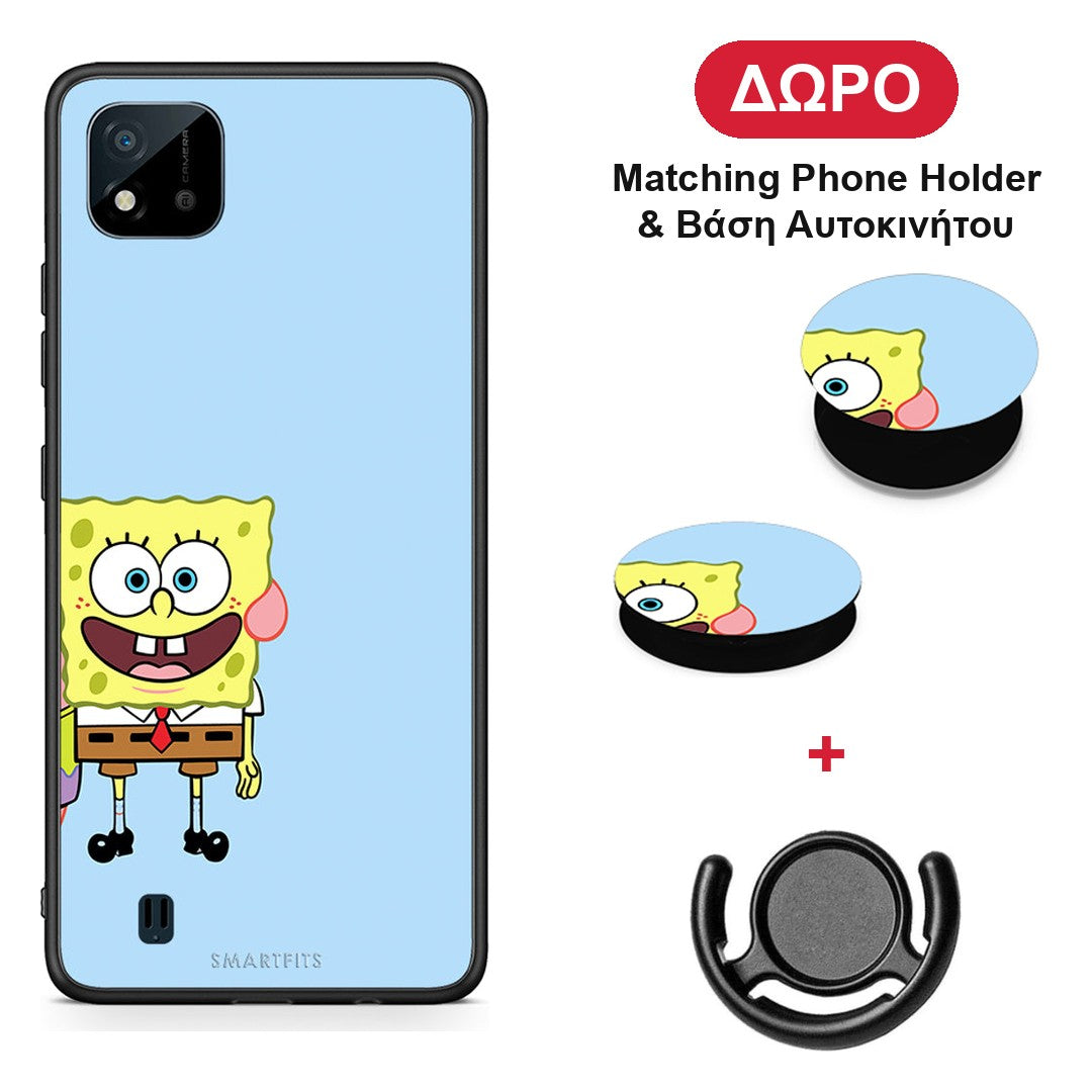 Friends Bob - Realme C11 2021 / C20 θήκη + Δώρο Phone Holder & Βάση Αυτοκινήτου