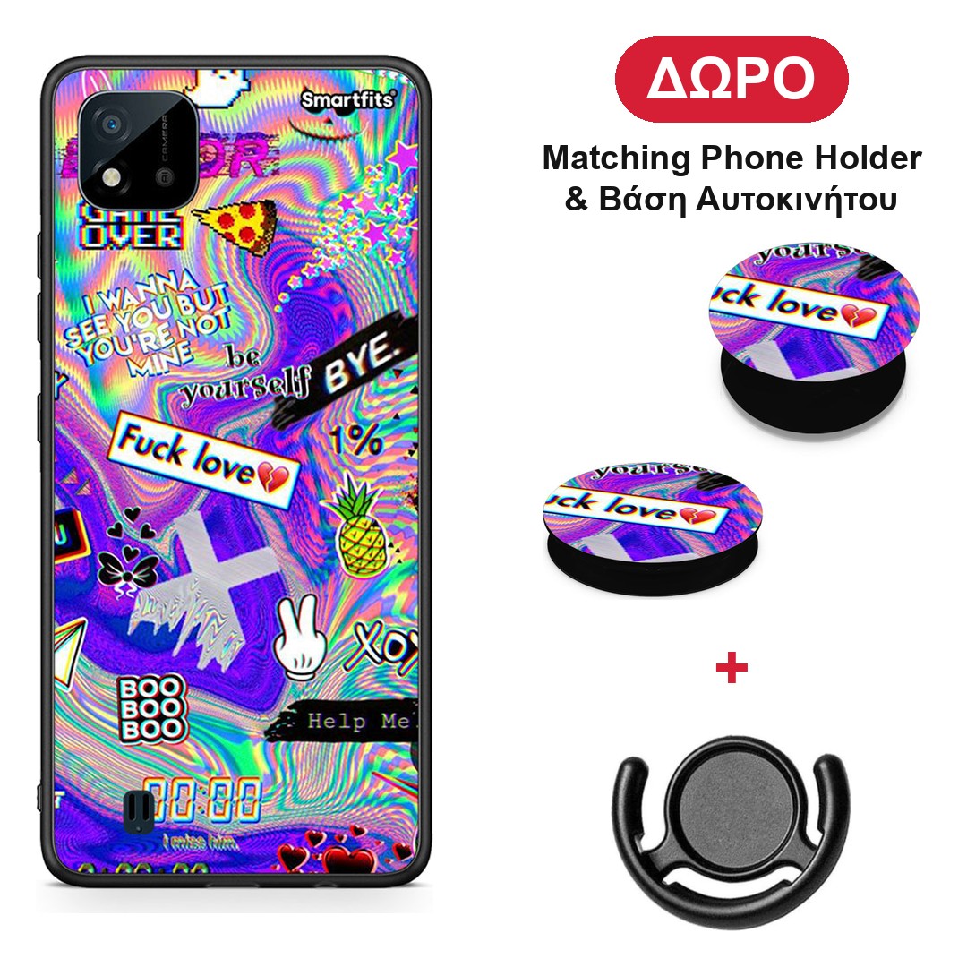 Game Over - Realme C11 2021 / C20 θήκη + Δώρο Phone Holder & Βάση Αυτοκινήτου