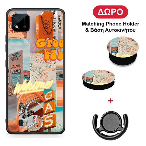 Groovy Babe - Realme C11 2021 / C20 θήκη + Δώρο Phone Holder & Βάση Αυτοκινήτου