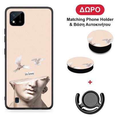 In Love - Realme C11 2021 / C20 θήκη + Δώρο Phone Holder & Βάση Αυτοκινήτου