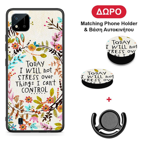 Stress Over - Realme C11 2021 / C20 θήκη + Δώρο Phone Holder & Βάση Αυτοκινήτου