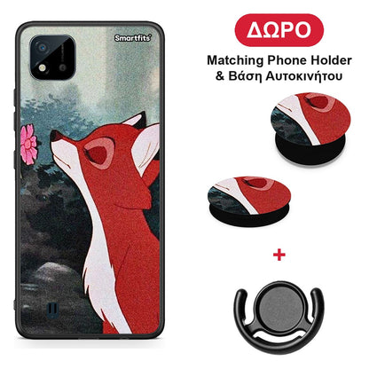 Tod And Vixey Love 2 - Realme C11 2021 / C20 θήκη + Δώρο Phone Holder & Βάση Αυτοκινήτου