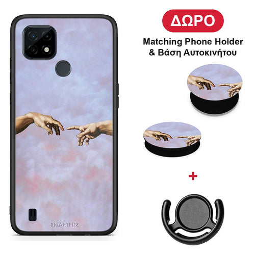 Adam Hand - Realme C21 θήκη + Δώρο Phone Holder & Βάση Αυτοκινήτου