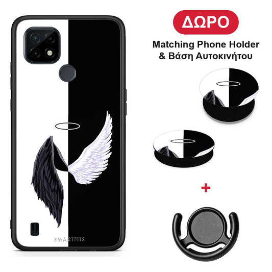 Angels Demons - Realme C21 θήκη + Δώρο Phone Holder & Βάση Αυτοκινήτου