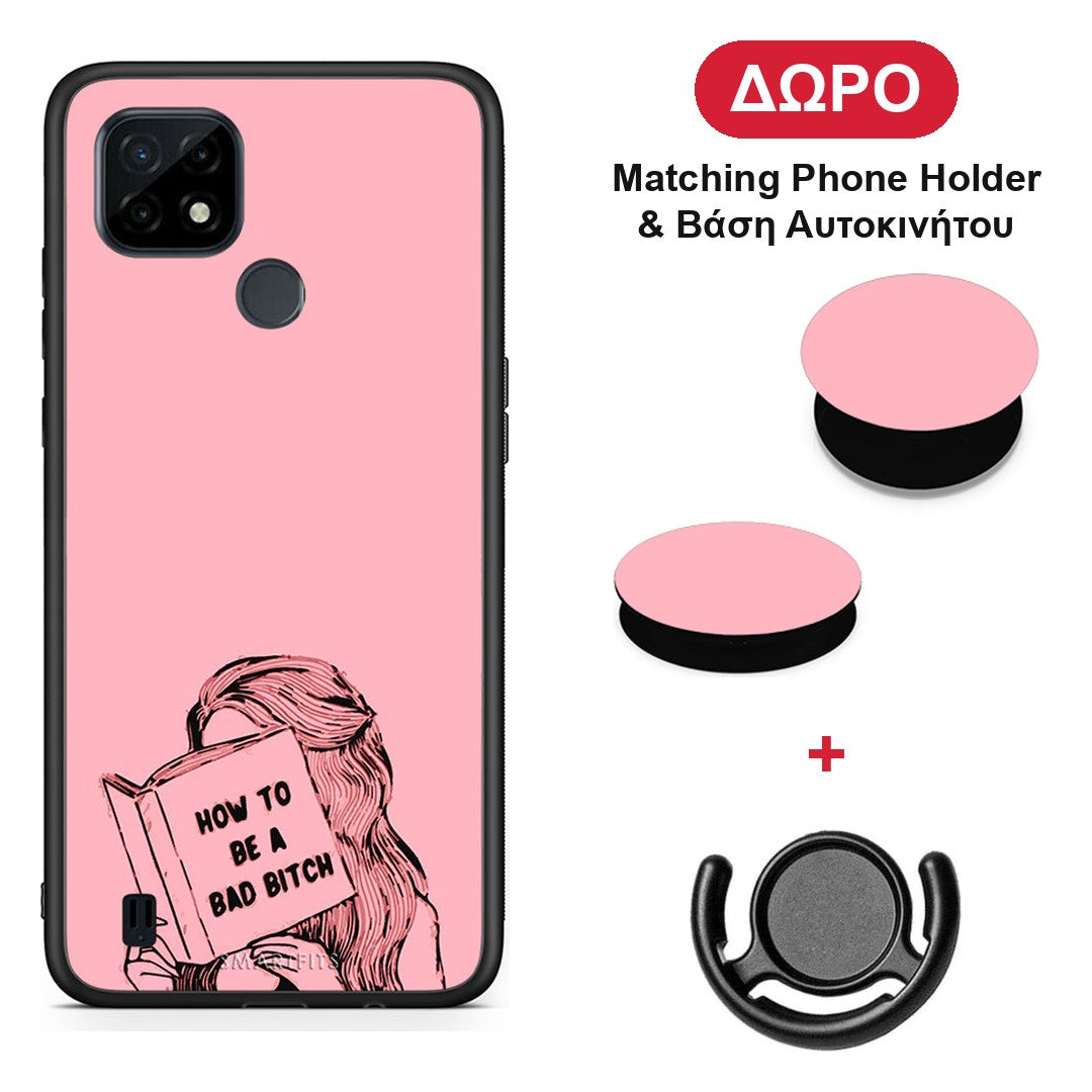 Bad Bitch - Realme C21 θήκη + Δώρο Phone Holder & Βάση Αυτοκινήτου
