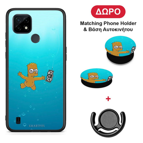 Chasing Money - Realme C21 θήκη + Δώρο Phone Holder & Βάση Αυτοκινήτου