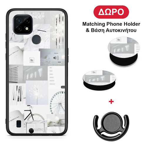 Collage Make Me Wonder - Realme C21 θήκη + Δώρο Phone Holder & Βάση Αυτοκινήτου