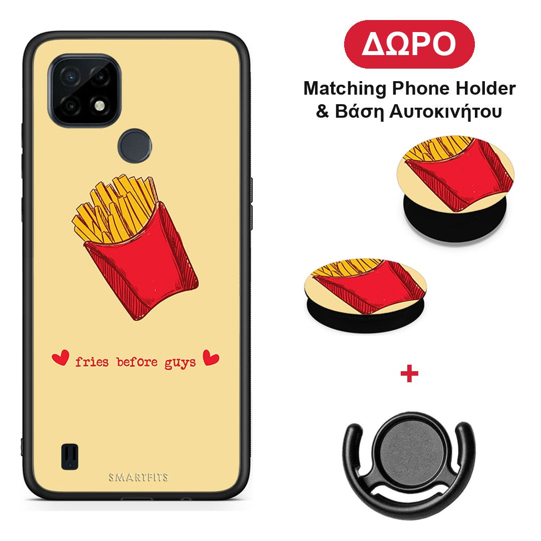 Fries Before Guys - Realme C21 θήκη + Δώρο Phone Holder & Βάση Αυτοκινήτου