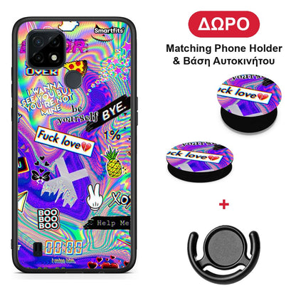 Game Over - Realme C21 θήκη + Δώρο Phone Holder & Βάση Αυτοκινήτου