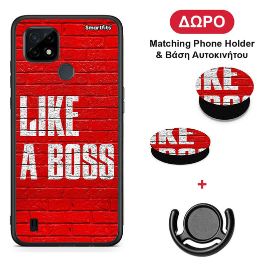 Like A Boss - Realme C21 θήκη + Δώρο Phone Holder & Βάση Αυτοκινήτου