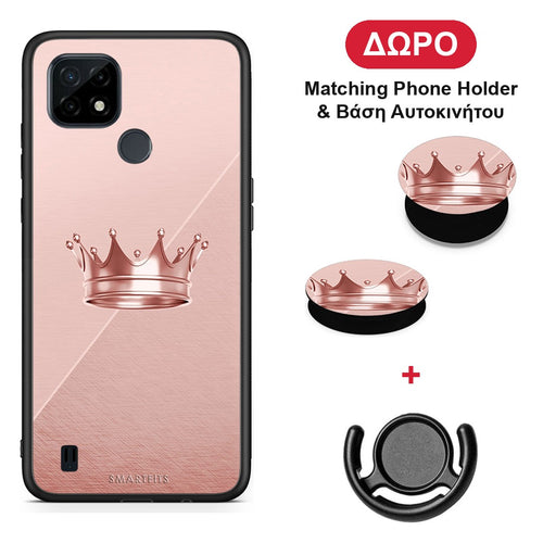 Minimal Crown - Realme C21 θήκη + Δώρο Phone Holder & Βάση Αυτοκινήτου