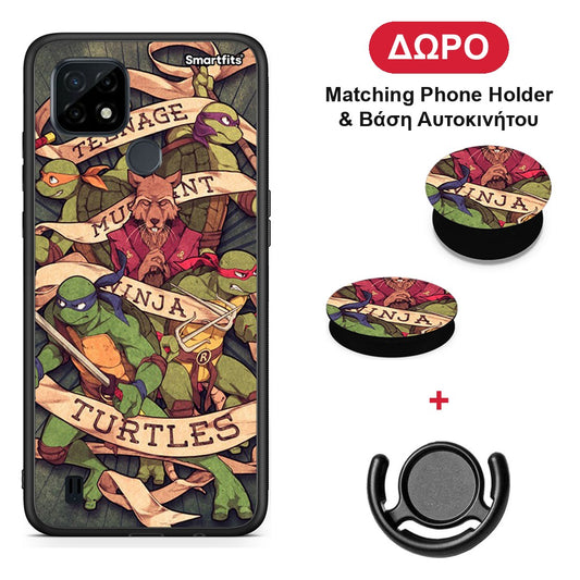 Ninja Turtles - Realme C21 θήκη + Δώρο Phone Holder & Βάση Αυτοκινήτου