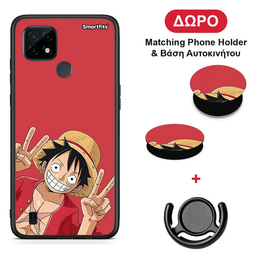 Pirate Luffy - Realme C21 θήκη + Δώρο Phone Holder & Βάση Αυτοκινήτου