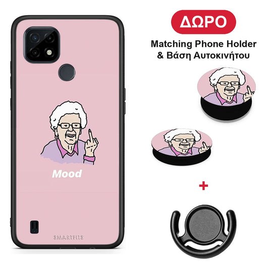 PopArt Mood - Realme C21 θήκη + Δώρο Phone Holder & Βάση Αυτοκινήτου