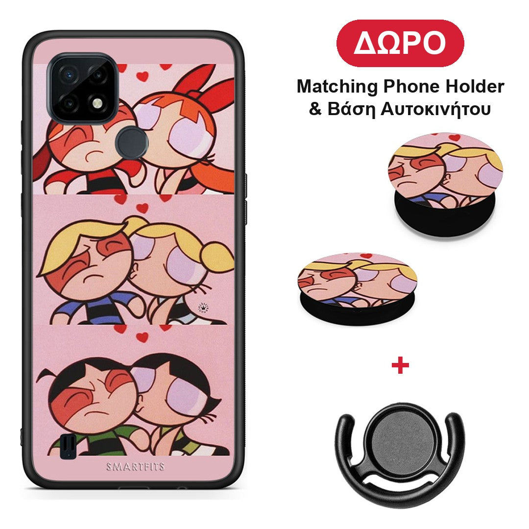 Puff Love - Realme C21 θήκη + Δώρο Phone Holder & Βάση Αυτοκινήτου