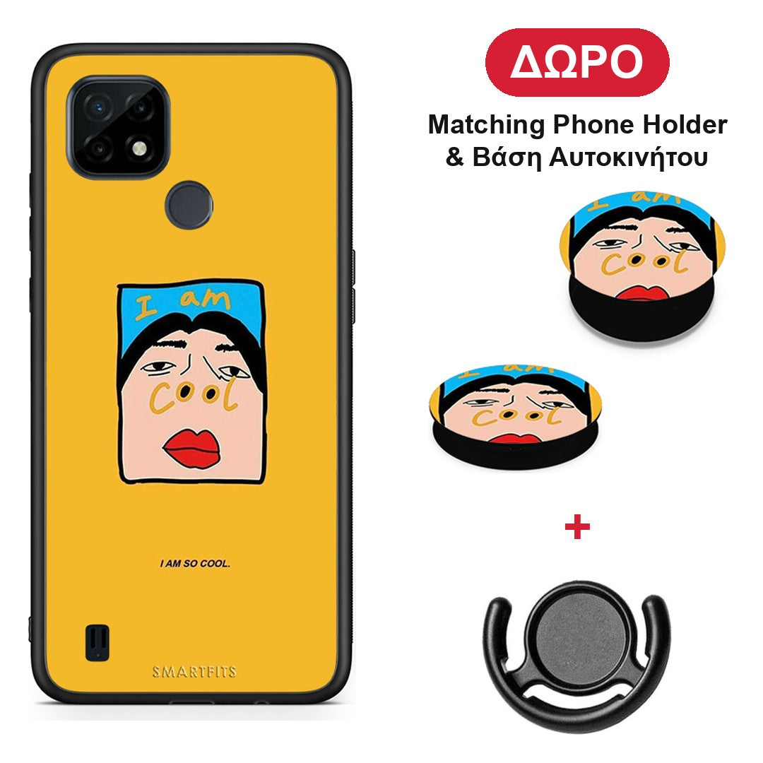 So Cool - Realme C21 θήκη + Δώρο Phone Holder & Βάση Αυτοκινήτου