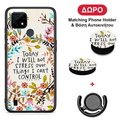 Stress Over - Realme C21 θήκη + Δώρο Phone Holder & Βάση Αυτοκινήτου