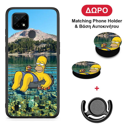 Summer Happiness - Realme C21 θήκη + Δώρο Phone Holder & Βάση Αυτοκινήτου