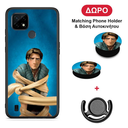 Tangled 1 - Realme C21 θήκη + Δώρο Phone Holder & Βάση Αυτοκινήτου