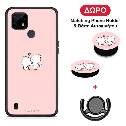 Valentine Love - Realme C21 θήκη + Δώρο Phone Holder & Βάση Αυτοκινήτου