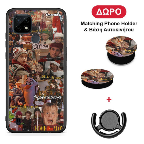 Xmas Wishes - Realme C21 θήκη + Δώρο Phone Holder & Βάση Αυτοκινήτου