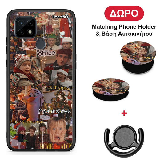 Xmas Wishes - Realme C21 θήκη + Δώρο Phone Holder & Βάση Αυτοκινήτου