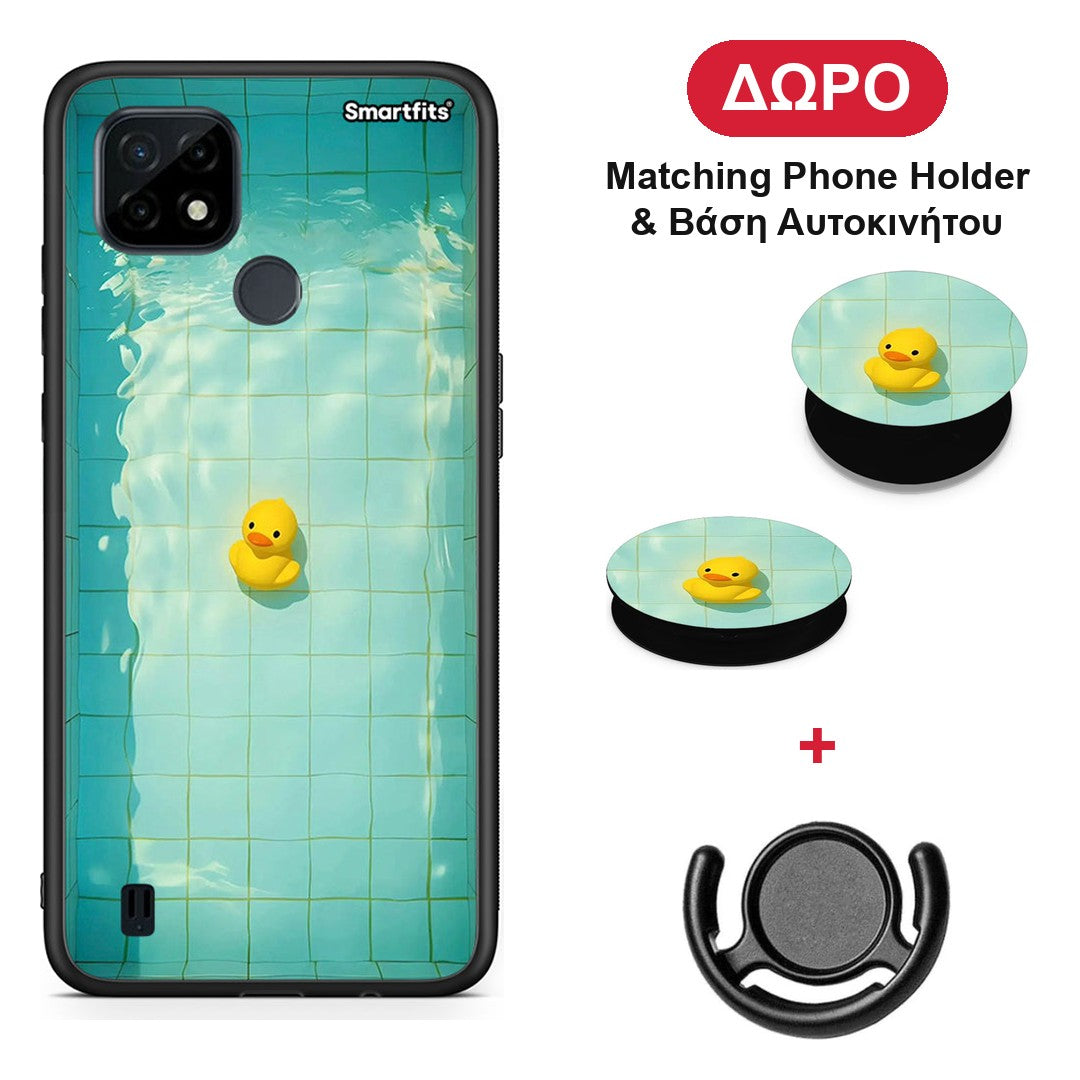 Yellow Duck - Realme C21 θήκη + Δώρο Phone Holder & Βάση Αυτοκινήτου
